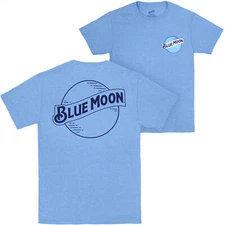 Blue Moon Logo Printed T-Shirt Blue