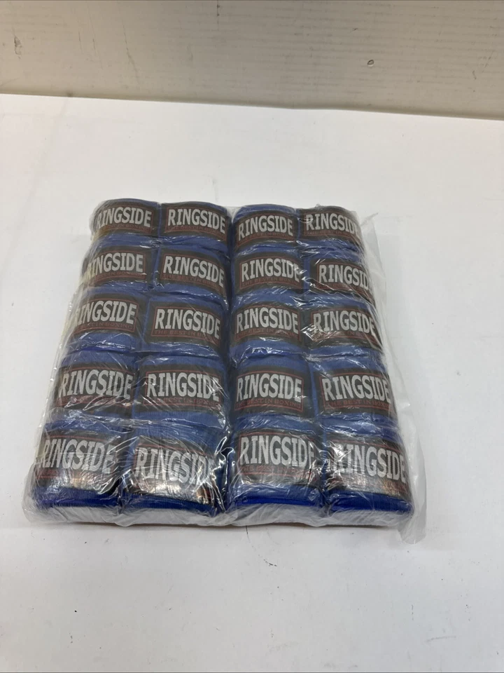 New Ringside Mexican Style Boxing MMA Handwraps Hand Wrap Wraps 180" 20PK Blue - Image 2 of 3