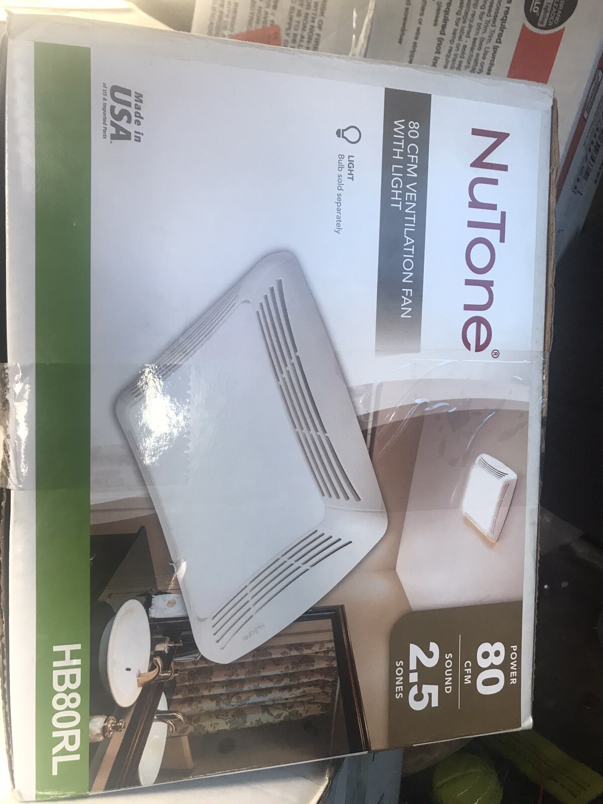 Nutone 80 Cfm Ceiling Bathroom Exhaust Fan With Light Hb80rl Czech  Republic, SAVE 33% - amazing-price.com