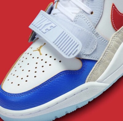 Nike Air Jordan Legacy 312 Low White Game Royal Red Mens  display picture 2