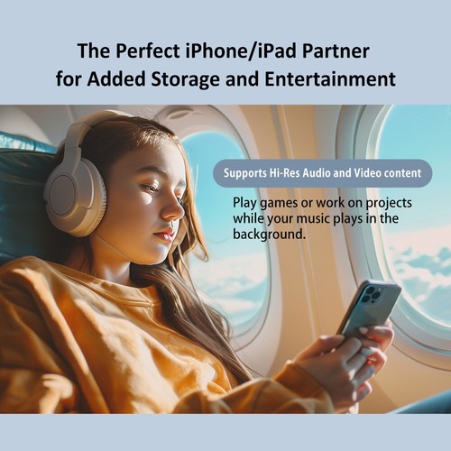 Apple MFi USB 3.0 Flash Drive Memory Storage Photo Stick for iPhone iPad Type C - Afbeelding 22 van 46