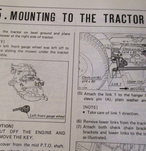 *Kubota RC60-71H Rotary Mower Operators Owner Part Manual Fits B7100HST Tractor - Picture 6 of 7