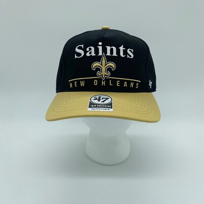 47 Hitch Men's New Orleans Saints NFL Hat Cap Black Gold