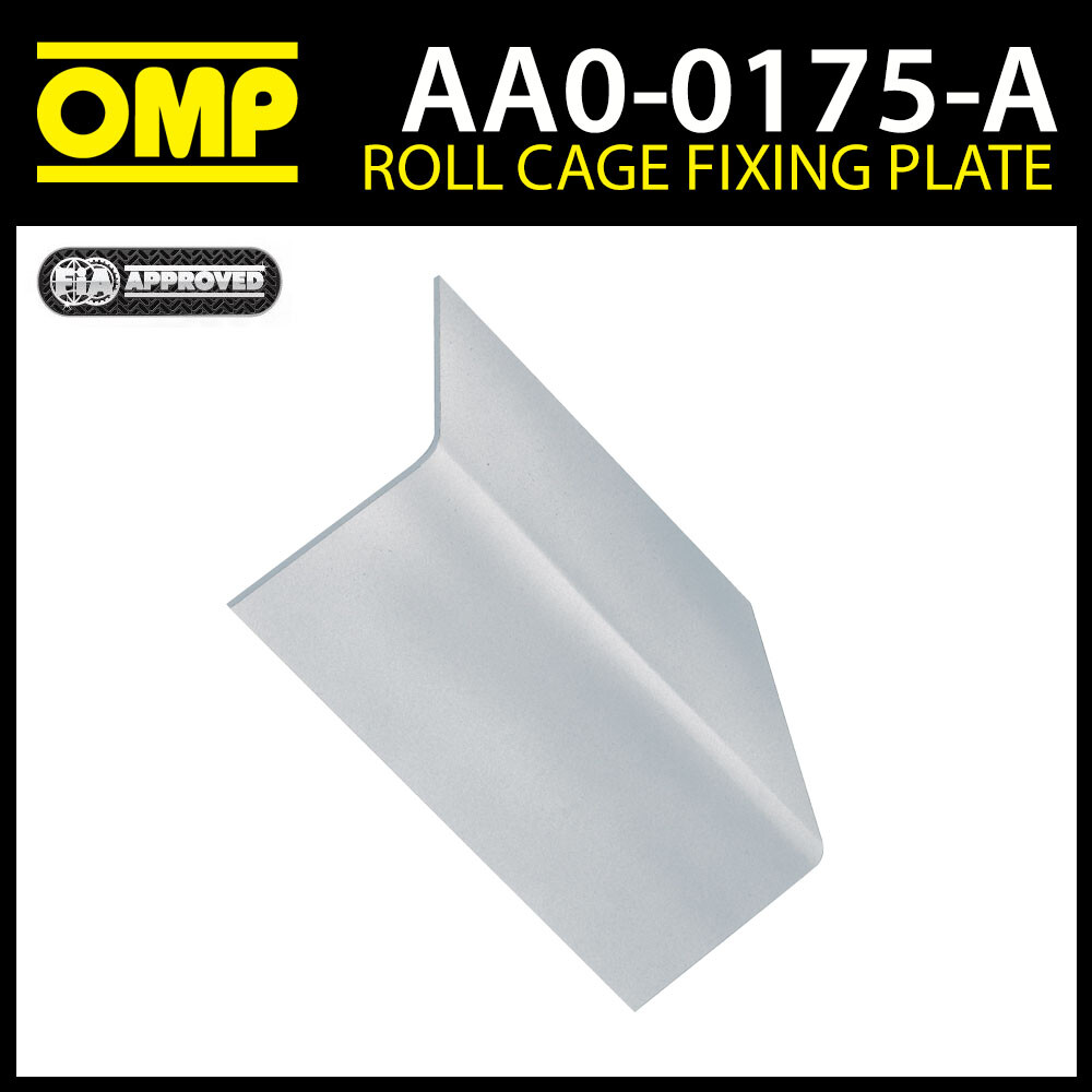 AA/175 OMP Roll Cage Fixing ""L"" Shape Foot Plate (X1) FIA Approved Race/Rally