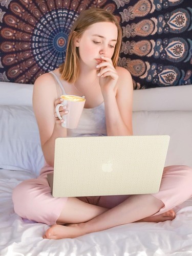 Beige Compatible Case for MacBook Air 15” (CA2024-XE) A2941 +Free Download Album - Picture 2 of 6