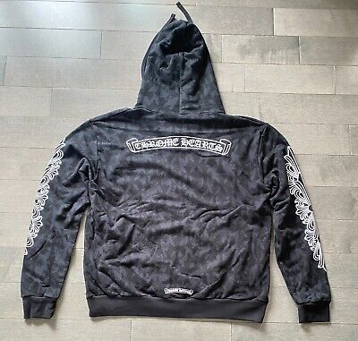 Chrome Hearts Cemetery Cross All Over Print Zip-up Hoodie Chrome Hearts Cemetery Cross All Over Print Zip-up Hoodie