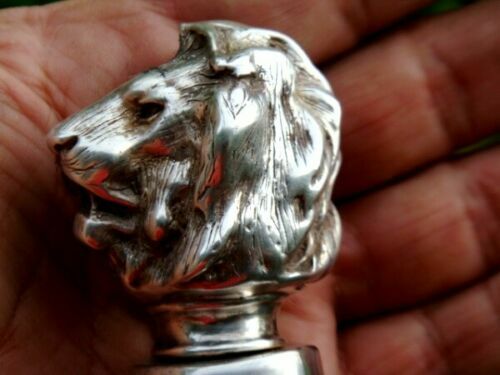 ANTIQUE SOLID STERLING SILVER CANE WALKING STICK … - image 2