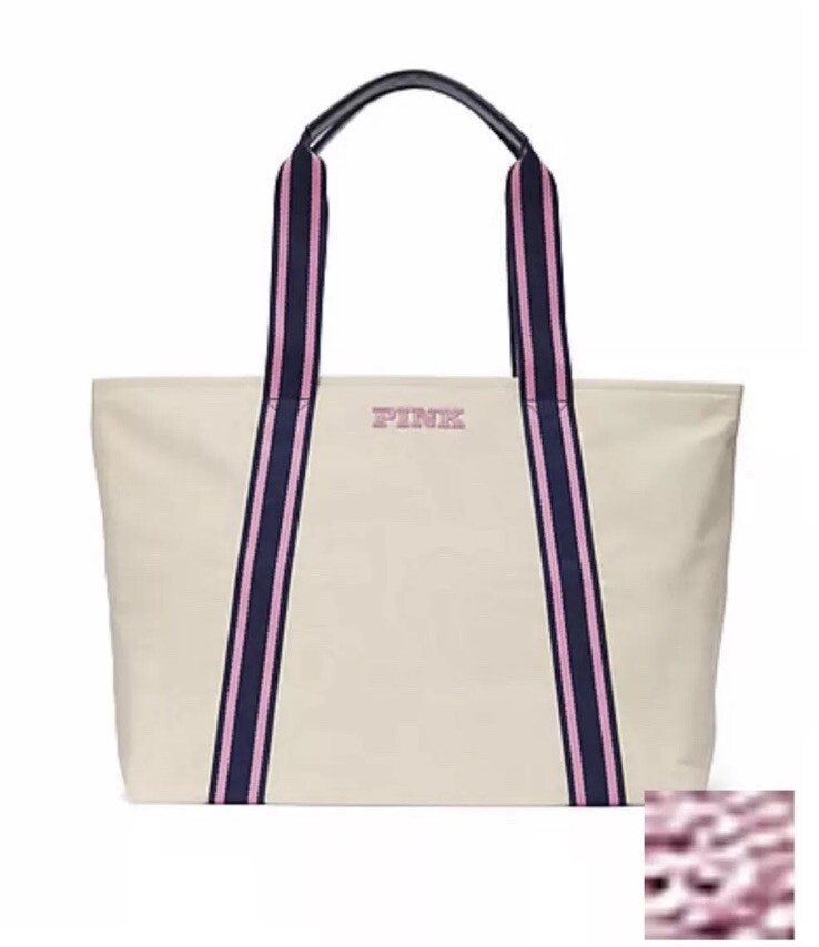 Victoria's secret PINK Signature Canvas tote bag NEW | eBay