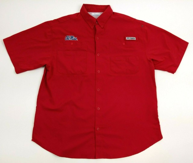 Columbia PFG Polo Vented Shirt Auburn Tigers UA Logo Fishing Football | eBay