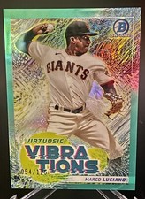 Marco Luciano 2022 Bowman Chrome Virtuosic Vibrations Aqua Refractor 054/125