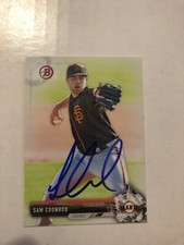 San Francisco Giants SAM COONROD Signed Bowman Card