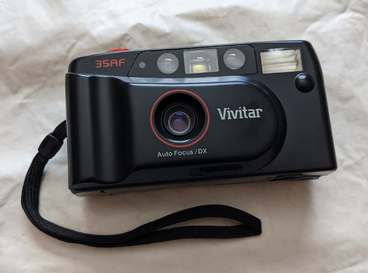 Vivitar 35AF Auto focus Vintage 35 mm Film Camera Flash Black