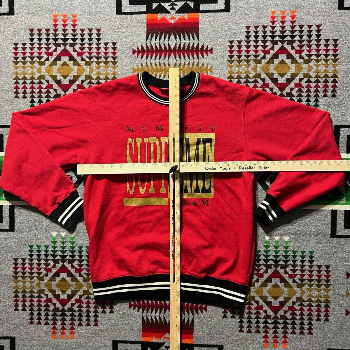 SUPREME Team Pullover Sweatshirt Crewneck Men's Size Medium SUPREME Team Pullover Sweatshirt Crewneck Men's Size Medium