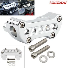 Handlebar Risers Top Clamp 1" Bar 2" Tall For Harley Dyna Softail Sportster 1200