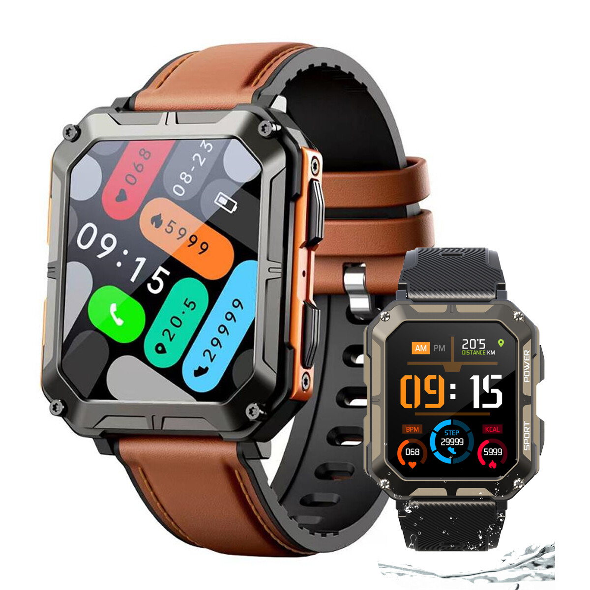 Fitness Trackers Smartwatch G33 Jam Tangan Pintar Android 3G Mewah G33