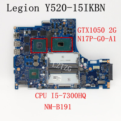 NM-B191 For Lenovo Legion Y520-15IKBN Motherboard I5-7300