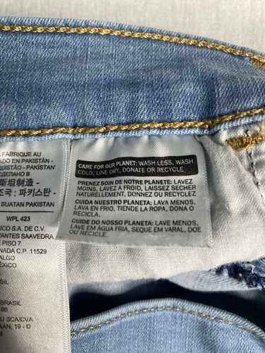 Levis 720 High Rise Super Skinny Stretched Jeans Levi's Sculpt Light Blue Sz 30. - Picture 13 of 15
