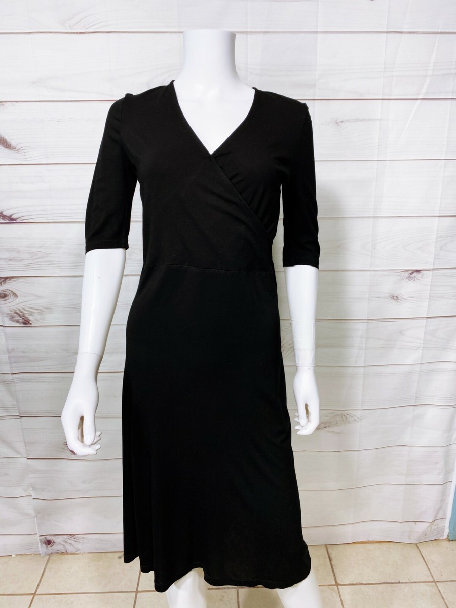 womens black wrap dress Tara Wrap Dress