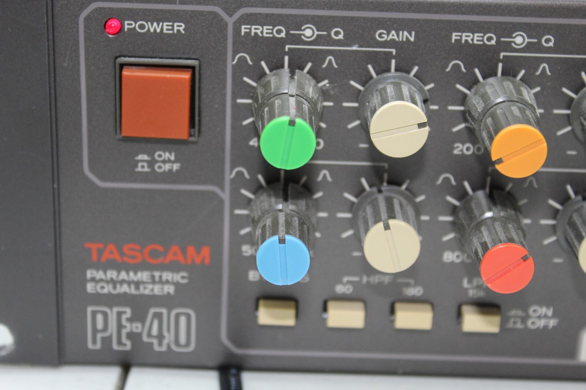 Tascam PE-40, 4 Channel, 4 Band Parametric Equalizer, Eq