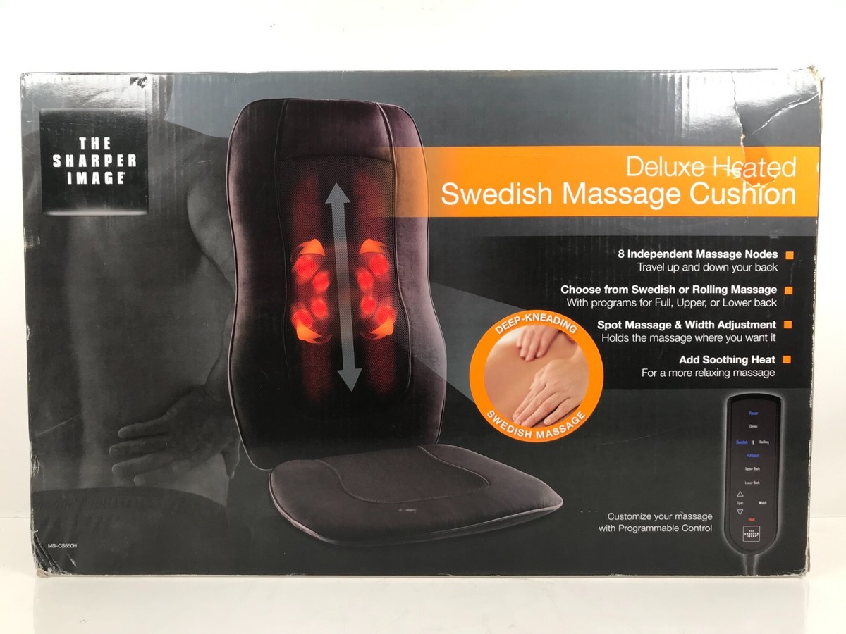 The Sharper Image MSI-CS550H Heated Back and Shoulder Massage Cushion