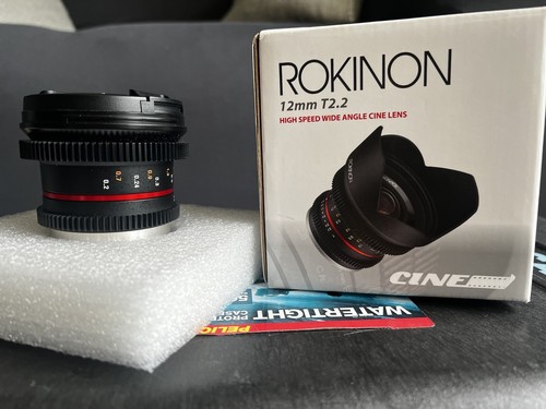 Rokinon 12 Mm T2.2 Cine Objektiv Für Micro 4/3 Kameras - Ultra-Weitwinkel, Manuelle Blende & Fokus - Für Olympus/Panasonic