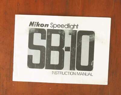 グレー1枚 NIKON FLASH SB-10 INSTRUCTION BOOK/56090 | eBay