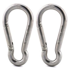 M10 316 Stainless Steel Carabiner Large Spring Snap Hook Big Carabiner Clip Hook