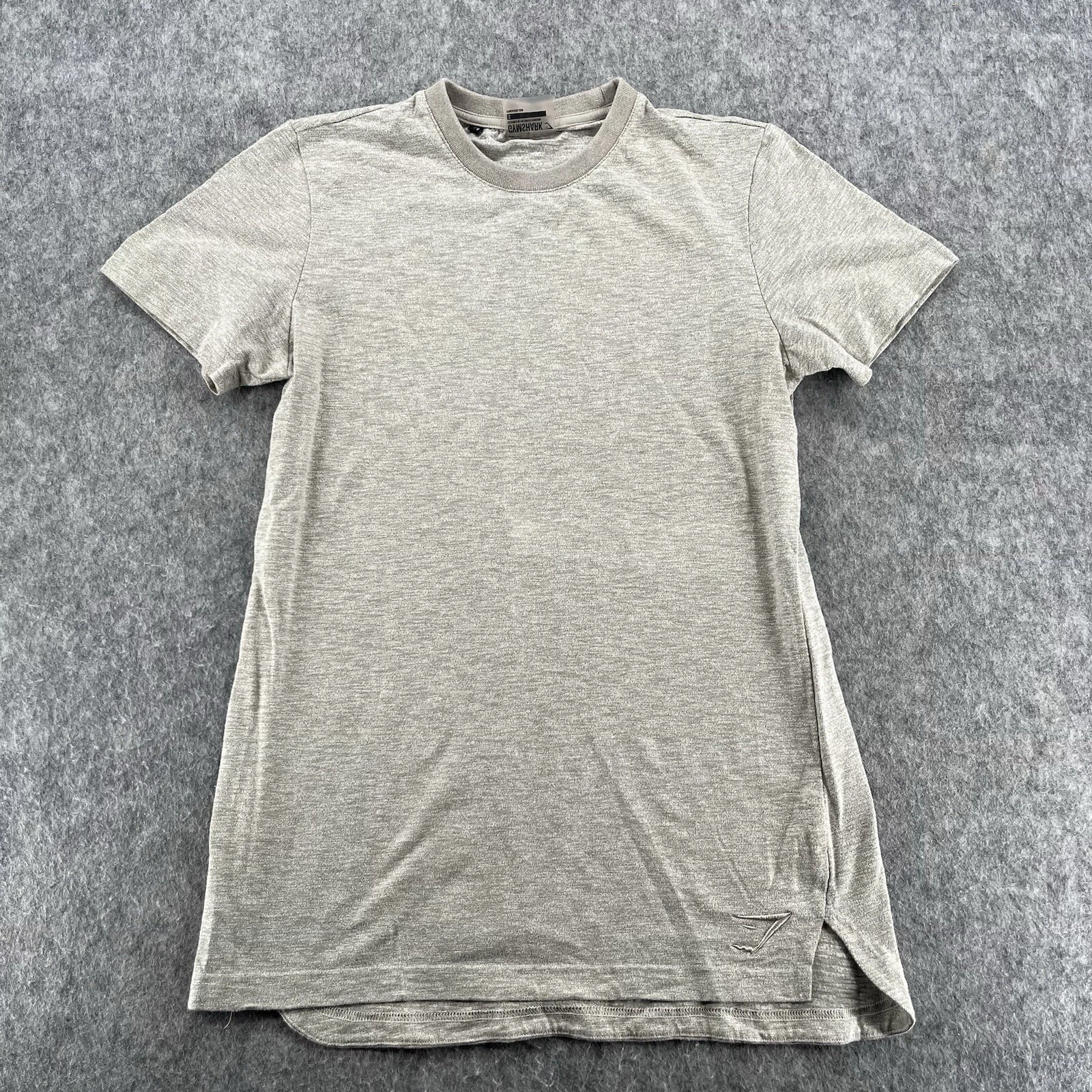 gymshark stone cotton performance training gym shirt