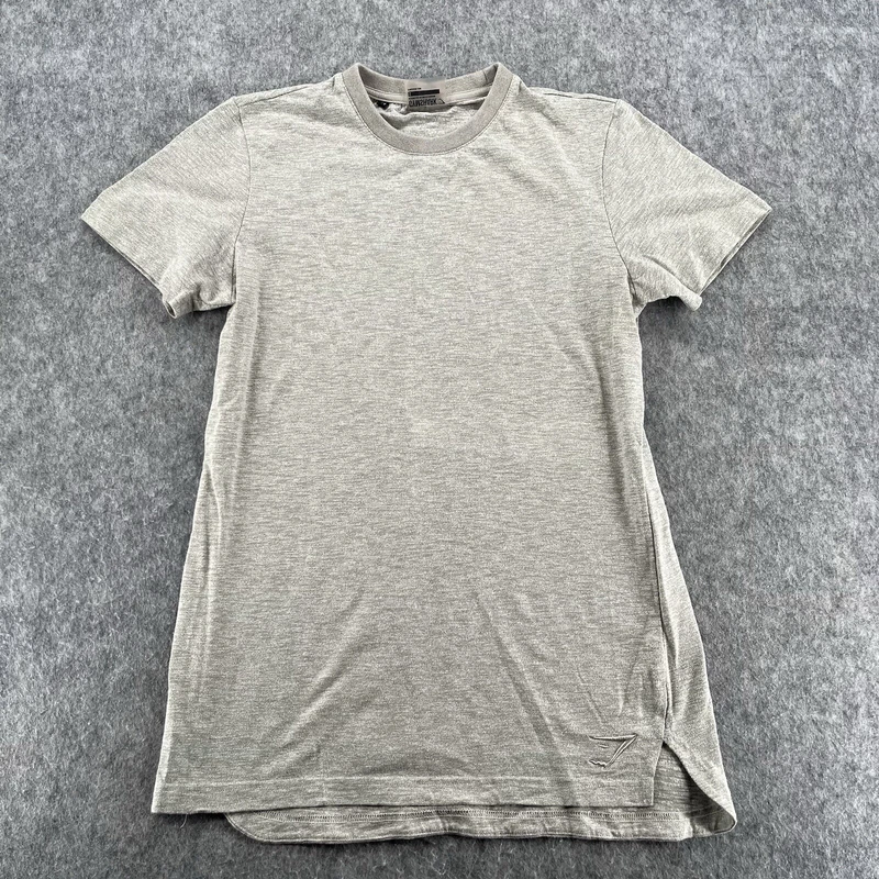 gymshark stone cotton performance training gym shirt