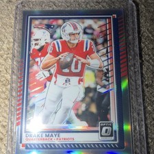 Panini Donruss Optic Drake Maye #47 Holo Prizm Patriots 2025 NFL Rookie