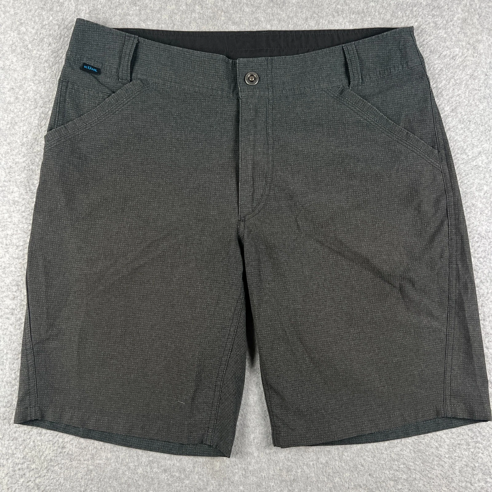 Kuhl Vortex Shorts Cargo Lightweight Stretch Hiking 36x10 Mens Grey Outdoors