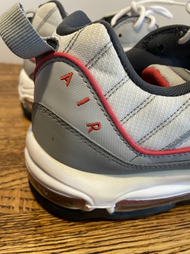 Nike Air Max ‘98 particle grey red size 13 2019 c13693-001 - Picture 8 of 12