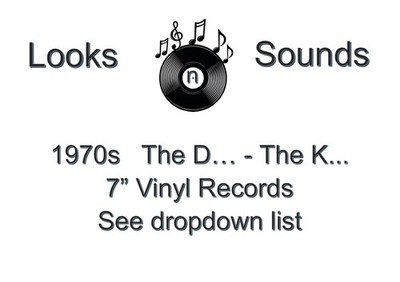 1970s 7'' VINYLS - VARIOUS ARTISTS / TITLES - THE D... - THE K... - EX / VG+
