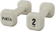 Neoprene Dumbbell, Hand Weights with Curved Grip for Women, Anti-Slip, Anti-Roll