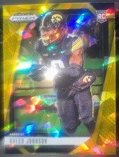 2025 Panini Prizm Draft Picks - Kaleb Johnson #38 Gold Ice Prizm (RC)