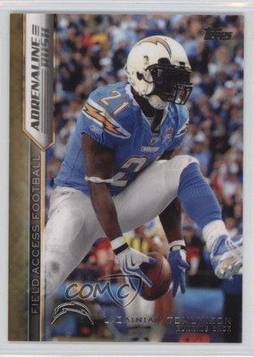 2015 Topps Field Access Adrenaline Rush Gold 67/75 LaDainian Tomlinson HOF 0v1
