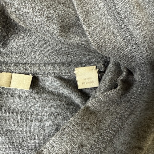 Vince Broken Twill Pullover Hoodie Mens Large Gray - Picture 3 of 8