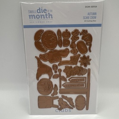 Spellbinders Small Die of the Month Sept 2024 Autumn Scarecrow 24 Dies DOM-SEP24