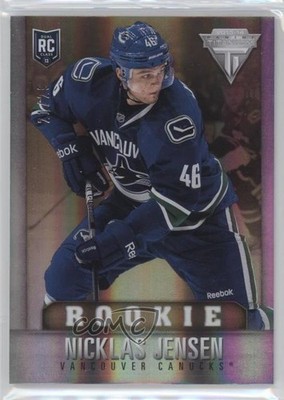 2013-14 Panini Titanium Draft Position Number 21/29 Nicklas Jensen Rookie RC 2u9