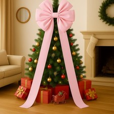 Extra Large Christmas Tree Topper Bows 70.9 x 19.7 Inch Giant Oversized Huge ...