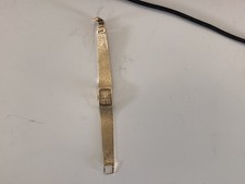 1960s through 70s Omega vintage gold watch with braided gold band 