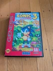 Sonic the Hedgehog 3 Sega Genesis Game With Case Authentic Sega