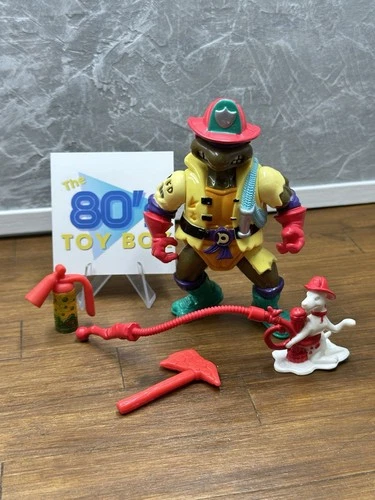 Hose 'Em Down Don 100% Complete TMNT 1991 Playmates Vintage Action Figure