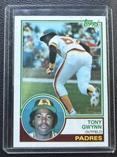 TONY GWYNN Rookie Card 1983 Topps #482 San Diego Padres Hall of Famer. rookie card picture