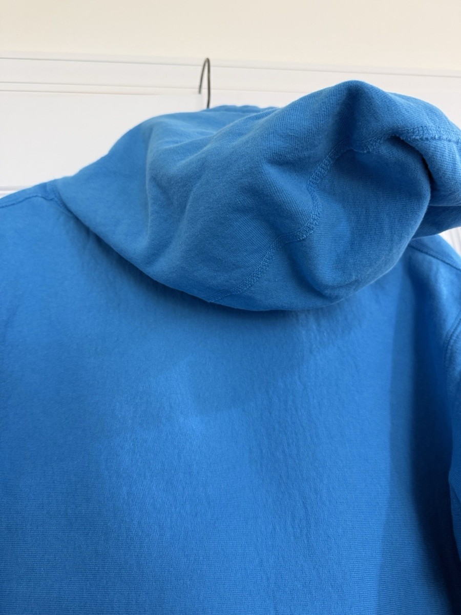 Supreme Box Logo Hooded Sweatshirt Cyan Blue Size Small Worn Once