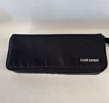 Case Logic Vintage Cassette Case Zipped Storage Case Black 15 Capacity