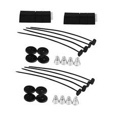2 Set Automotive Fan Mounting Kit, Radiator Fan Cooler Tie Down Kit, for