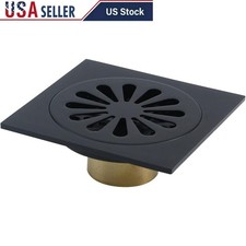 Brass Floor Drain Self-Sealing Fast Drain W/ Removable Filter Bathroom Kitchen