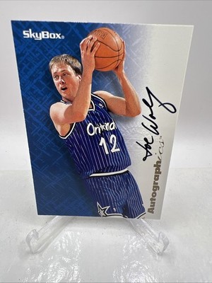 1996-97 Skybox Premium Autographics Joe Wolf Auto card