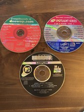 3 Karaoke CDs -Christmas Songs, Pop Hits MTV Sampler -No Cases/Covers-UNTESTED